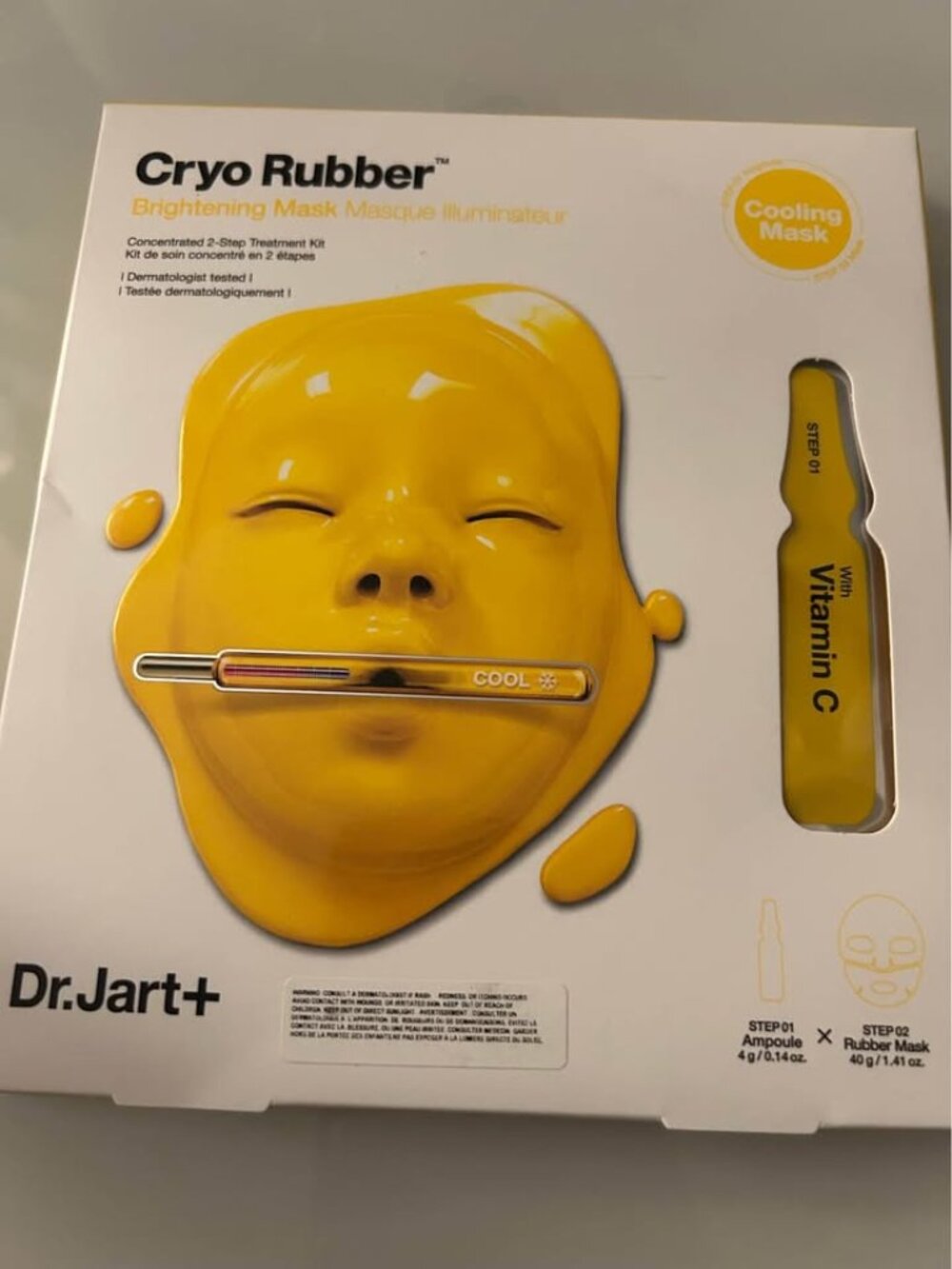 2x Dr. Jart Cryo Rubber Brightening Mask